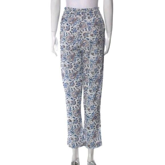 Xirena Tayler Pants Drawstring in White Mosaic Le Cactus Print Sz XL Straight - - Picture 5 of 9